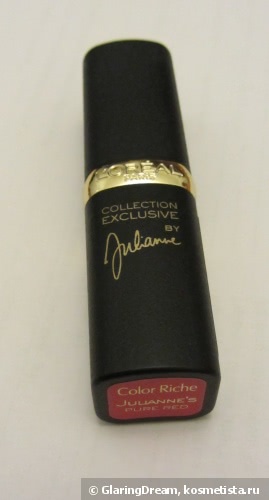 Амарантовый красный: L’Oreal Color Riche Lipstick Collection Exclusive в оттенке Julianne's Pure Reds