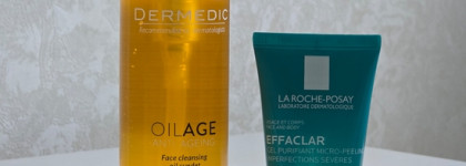 Очищение до скрипа с Dermedic Oil Syndet и La Roche-Posay gel purifiant micro-peeling imperfections severes