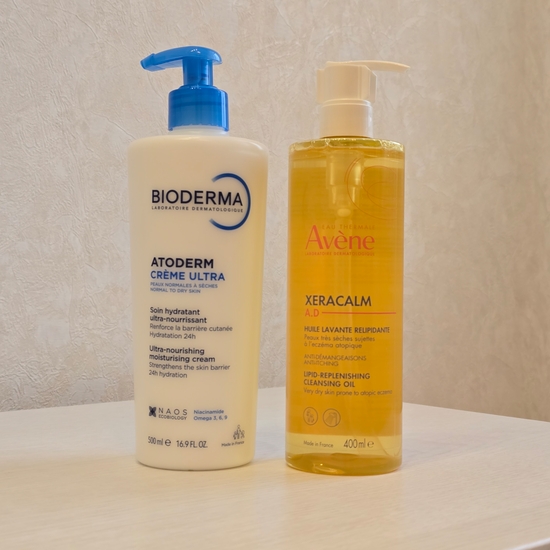 Avene Lipid-replenishing cleansing oil и Bioderma Ultra-nourishing moisturising cream - А помогут ли они зимой?