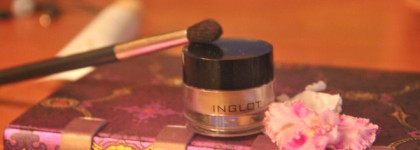 NYX loose pearl eye shadow оттенок mink и Inglot body powder pigment #17