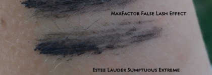 Max Factor False Lash Effect #Black VS Estee Lauder Sumptuous Extreme #01 Extreme Black