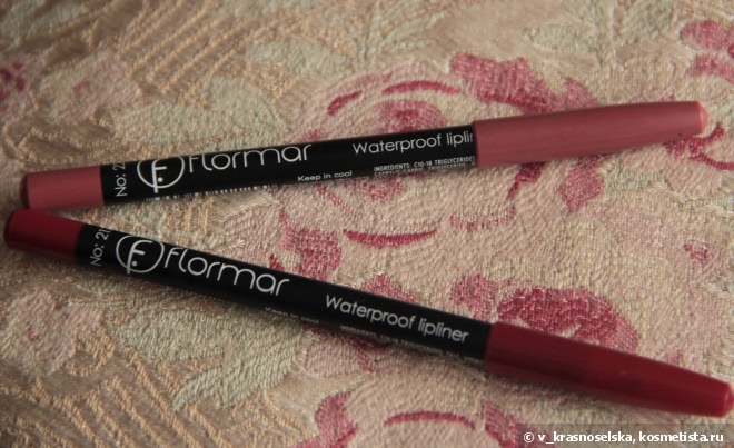 Любовь или разочарование с карандашами для губ Flormar