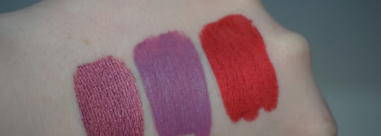 Трое из ларца, одинаковы ли с лица? Lime Crime Velvetines in Jingle, Vibe, Wisteria