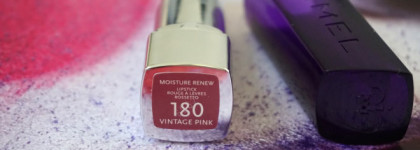 Еще одна бюджетная находка - помада Rimmel Moisture Renew 180 Vintage Pink