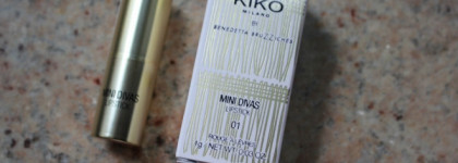 С 20-летием, Kiko! Полуматовая помада из лимитированной коллекции Kiko Mini Divas Lipstick 01 Practical Rose