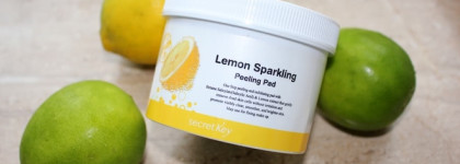 Корейский пилинг для лица Secret Key Lemon Sparkling Peeling Pad с салициловой кислотой