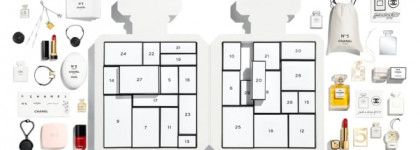 Рождественский адвент-календарь Chanel Advent Calendar 2021 в форме флакона легендарного аромата