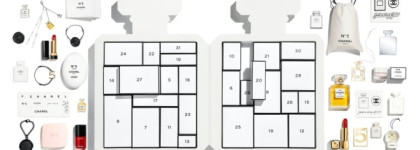 Рождественский адвент-календарь Chanel Advent Calendar 2021 в форме флакона легендарного аромата