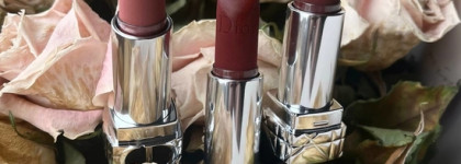 Люблю нежной любовью. Dior Rouge Dior Matte Balm 100 Nude Look, 742 Solstice, 820 Jardin Sauvage