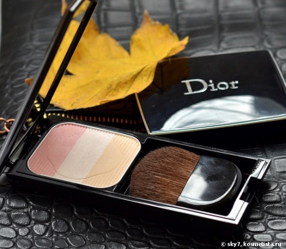 Покупки уходящей осени - моделирующие румяна Shiseido Face Color Enhancing Trio #РК1 Lychee Pink и пудровые румяна Dior Diorblush Vibrant Colour Powder Blush # 939 Rose Libertine
