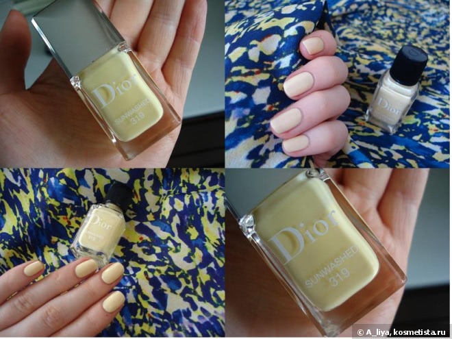 Dior Vernis Haute Couleur Extreme Wear Nail Lacquer #401 Saint-Tropez & Dior Vernis Couture Colour Gel Shine and Long Wear Nail Lacquer #319 Sunwashed