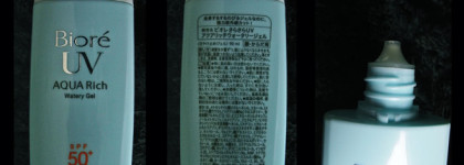 Защита от солнца Biore: Aqua Rich Watery Gel Spf 50+ и Aqua Rich Watery Cream Whitening Spf50+