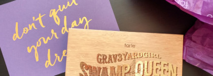 Tarte X Grav3yardgirl Swamp Queen eye & cheek palette with brush