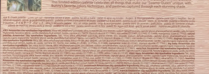 Tarte X Grav3yardgirl Swamp Queen eye & cheek palette with brush