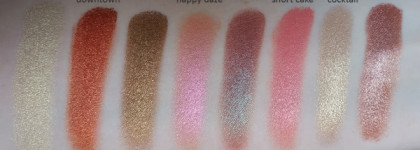 Coloured Raine Eye Shadow - оттенки Champagne Life, Downtown, Golden Olive, Happy Daze, Intergalactic, Short Cake, St. Germain Cocktail, Who, me?