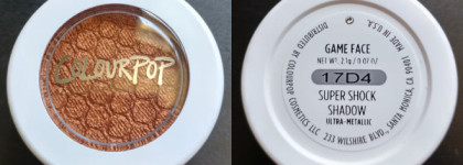 ColourPop Super Shock Shadow - Game Face & Fooling Around