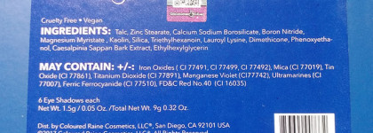 Coloured Raine Lovelies Eyeshadow Palette