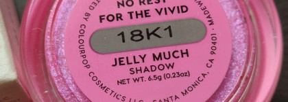 Большой пост об одной маленькой баночке. Тени-желе для век ColourPop Jelly Much Shadow в оттенке No Rest for the Vivid, тест стойкости