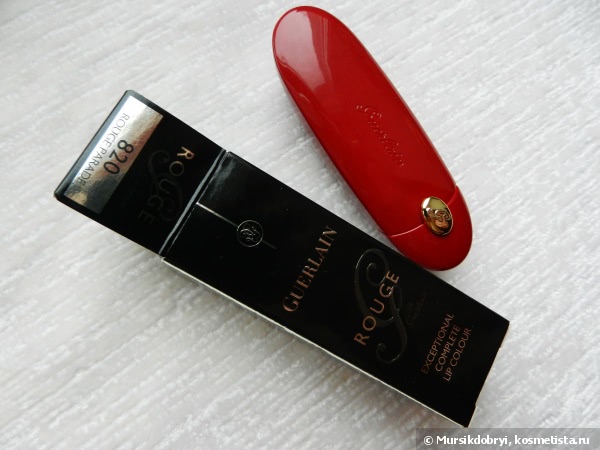 Рождественская коллекция Guerlain Un Soir a L’Opera - Помада Guerlain Rouge G Exceptional Complete Lip Color #820 Rouge Parade