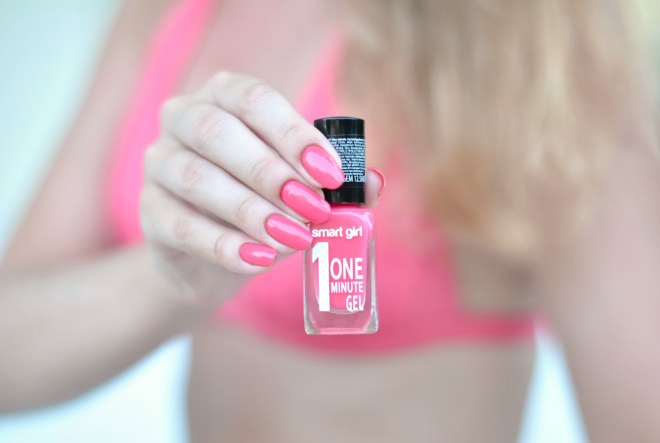 Летний маникюр с Belor Design: smart girl one minute gel