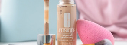 Clinique Beyond Perfecting Foundation and Concealer и сравнение Beautyblender'a c Expert Face Brush