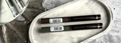 Catrice Aloe Vera Eyeshadow Stick в оттенках 030 Olive Glam и 040 Lavender Brown