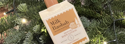 Очень ароматный Milk Baobab High Cera Body Lotion Pear&Freesia и Verbena