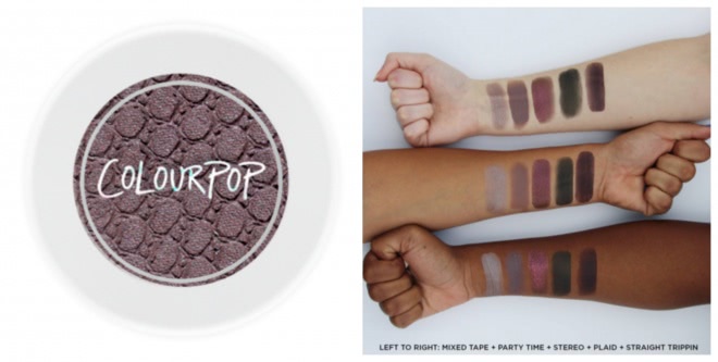 Тени ColourPop в оттенках Party time, Stereo, Rex