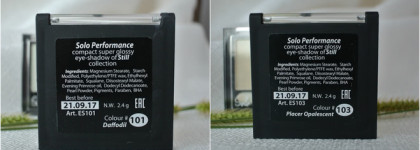 Still Solo Performance compact super glossy eye-shadow #101 и #103