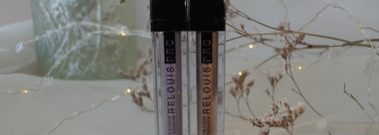 Relouis Pro Satin Liquid Eyeshadow в оттенке 23 Cocoa Milk и Relouis Pro Sparkle Liquid Eyeshadow в оттенке 34 Misty Lavender