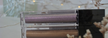 Relouis Pro Satin Liquid Eyeshadow в оттенке 23 Cocoa Milk и Relouis Pro Sparkle Liquid Eyeshadow в оттенке 34 Misty Lavender