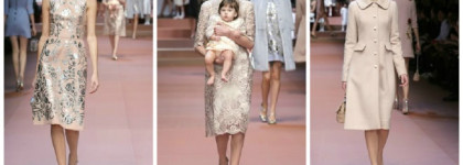 Viva la mama или история одной итальянской семьи в показе женской коллекции Dolce & Gabbana. Осень - зима 2015/16