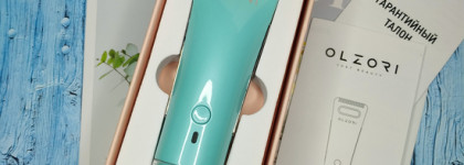 Домашняя косметология с массажёром Olzori E-Molli с токами EMS для области вокруг глаз и губ