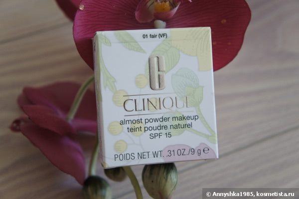 Clinique Almost Powder Makeup Teint Poudre Naturel Spf 15, в оттенке 01 fair. Моя Идеальная Пудра
