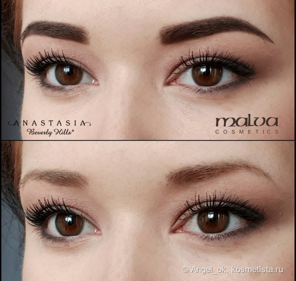 В поисках идеальных бровей! Сравнение Dip Brow Pomade Anastasia Beverly Hills / Подделка / Malva Gel Eyebrow