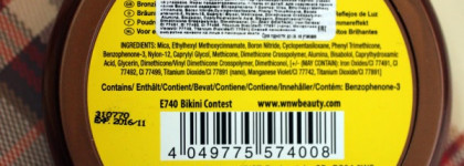 Бронзер Wet n Wild Color Icon Collection Bronzer SPF 15 Avec FPS - дарю вам лучик солнца вместе с оттенком E740 - Bikini Contest