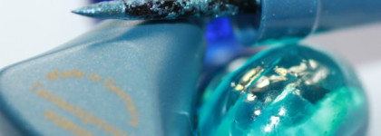 Жидкая подводка для глаз EL Corazon Eyeliner в неоновом оттенке "Baby Blue" и небесно - воздушном "Aquamarine"