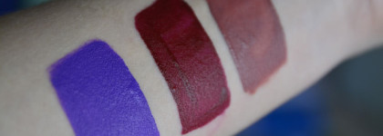 Помады Nyx Liquid Suede Cream Lipstick в оттенках Amethyst, Cherry Skies, Soft-Spoken