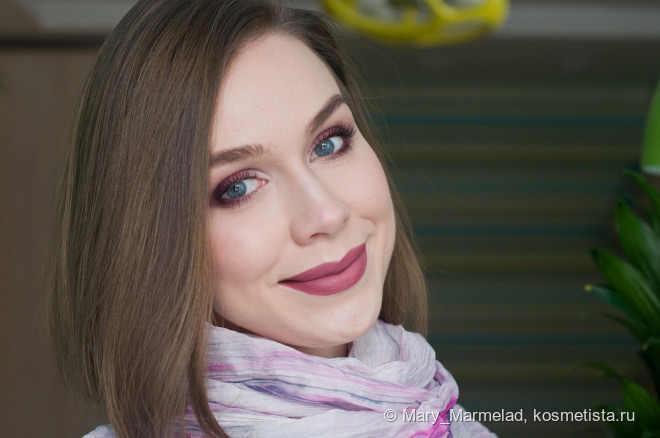 Проводы зимы в образе c помадой Wycon Long Lasting Liquid Lipstick 04 Burgundy call