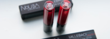 Нубская семейка или пополнение в семье Nouba Millebaci Long lasting lip color в оттенках 28 и 47