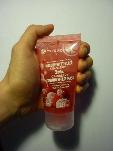 Yves Rocher 3 Min. Cranberry Cooling Effect Mask. Бодрящая маска для лица Морозная Клюква