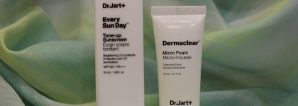 Тонирующий солнцезащитный экран Dr. Jart+ Every Sun Day Tone-up Sunscreen SPF 50+/PA+++ и пенка для умывания глубокого очищения Dr. Jart+ Dermaclear Micro Foam