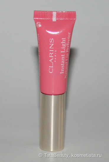 Любимый... Блеск для губ Instant Light Natural Lip Perfector в оттенке 01 Rose Shimmer от Clarins
