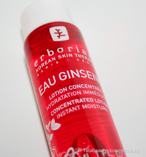 Энергетический тоник для лица Eau Ginseng Concentrated Lotion Instant Moisture от Erborian