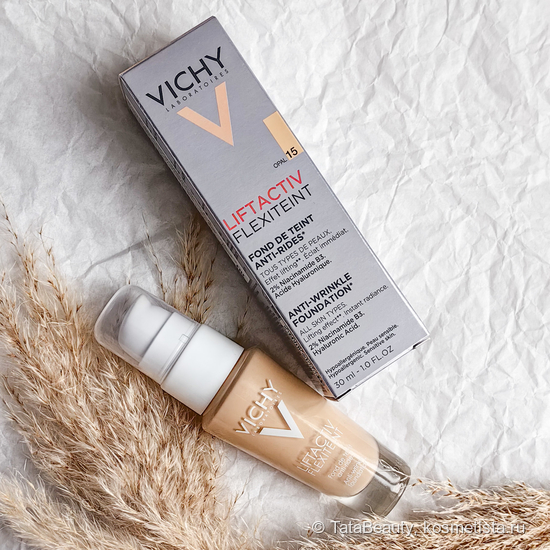 Тональный крем из аптеки Liftactiv Flexilift в оттенке 15 Opal от Vichy ...
