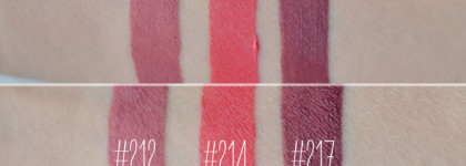 Любимые матовые помады Vivienne sabo Matte Magnifique: #212, #214, #217