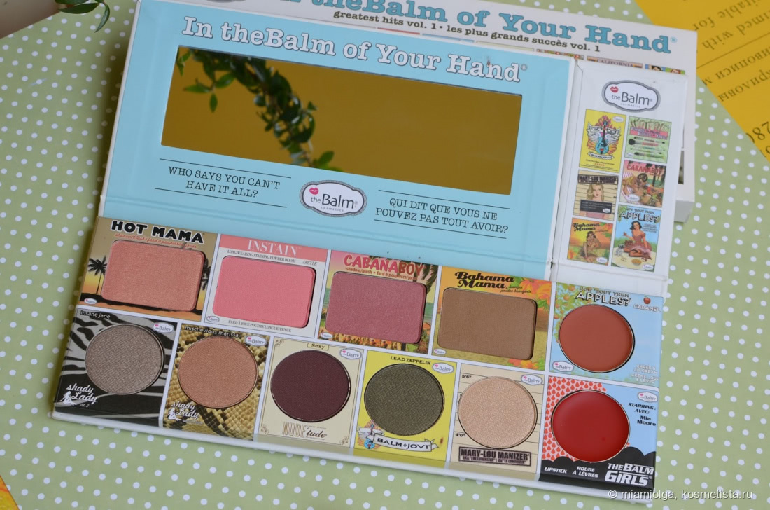 Палетка для макияжа лица The Balm In theBalm of Your Hand Holiday Face Palette