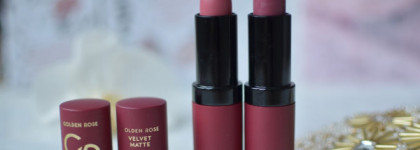 Golden Rose Velvet Matte Lipstick - достойная, но не самая лучшая помада. Свотчи оттенков: #02, #32