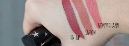 Отзыв о жидких матовых помадах Ciate London Liquid в оттенках: Velvet Pin Up, Wonderland, Swoon