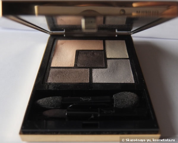 Мои зимние любимчики пятицветные сухие тени для век YSL Couture Palette 5 Couleurs Eyeshadow в оттенке #4 Saharienne